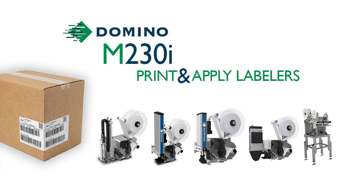 Domino M230i PALM Print and Apply Labelers with Case Substrate